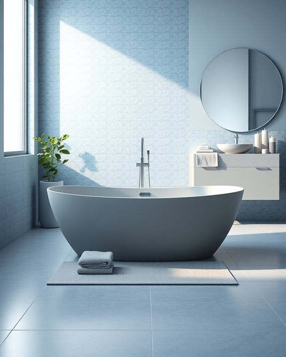 modern serene bathtub design