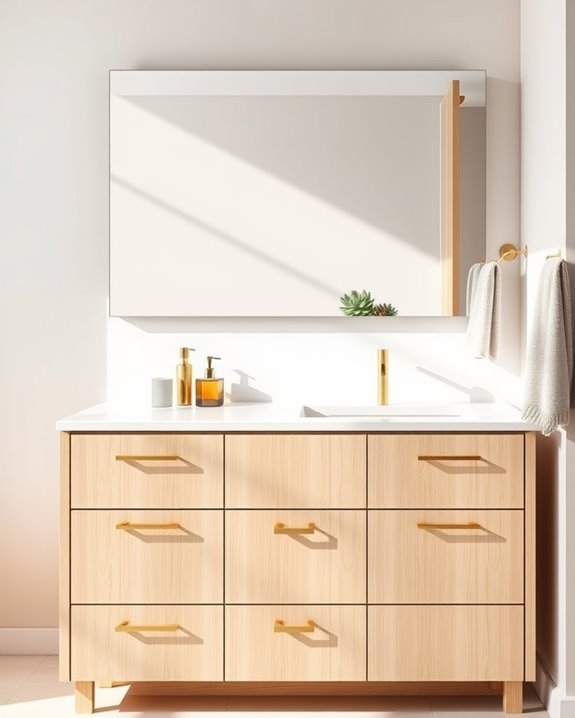 modern vanity bathroom upgrade