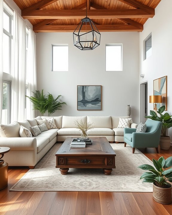 modern vintage living room