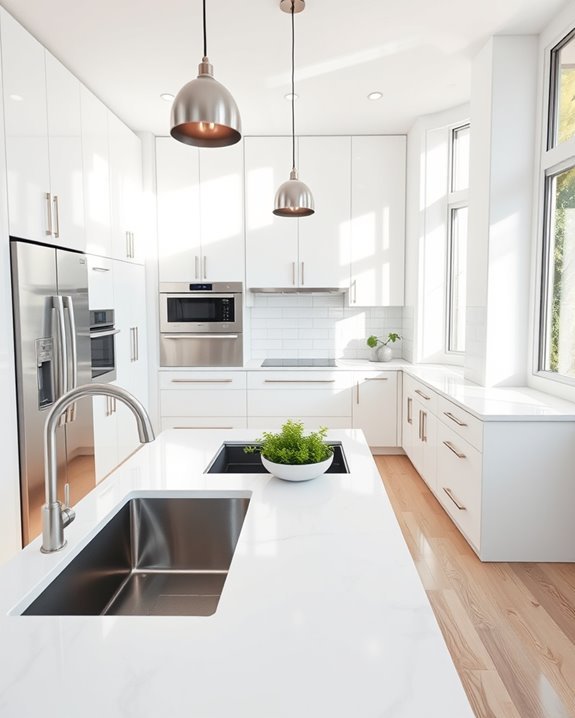 modernize kitchen with stainless