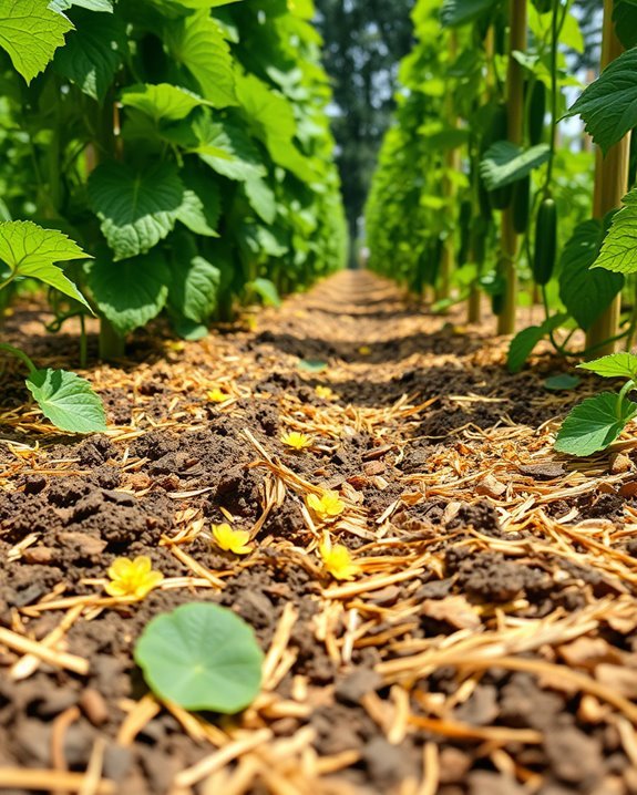 moisture retention through mulching