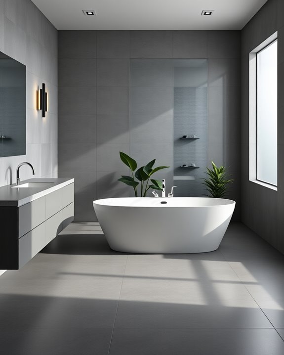 monochromatic bathroom sophistication