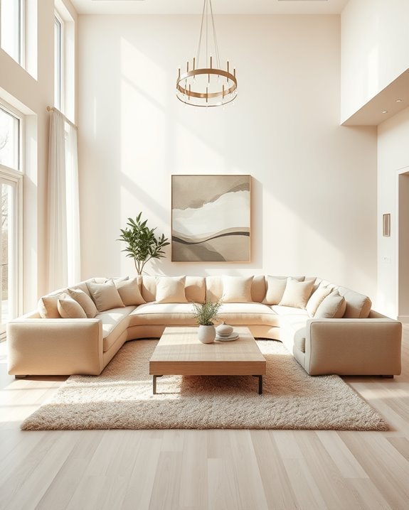 monochromatic elegance enhances spaciousness