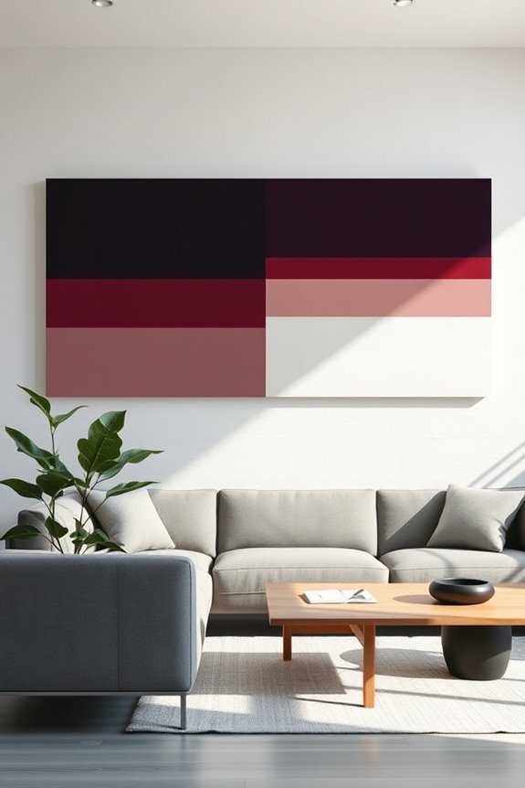monochromatic wall art techniques