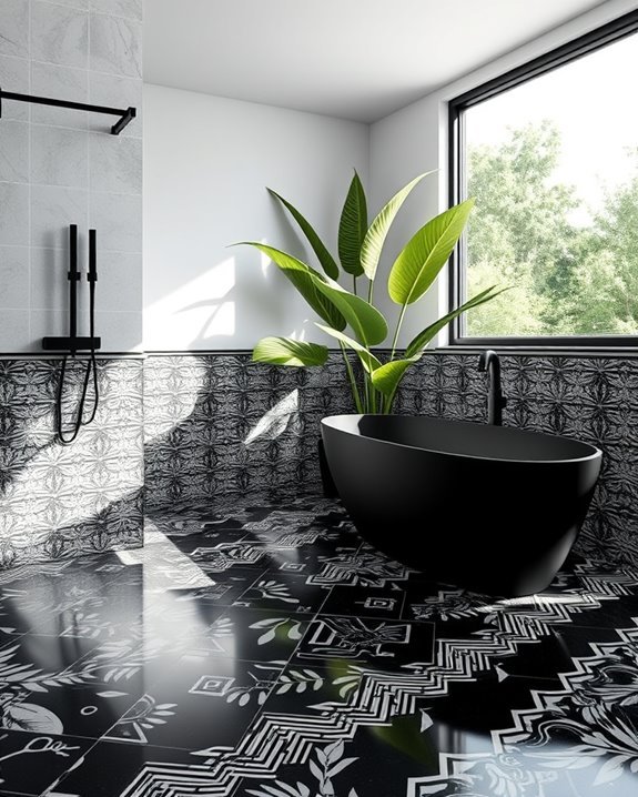 monochrome tile design impact