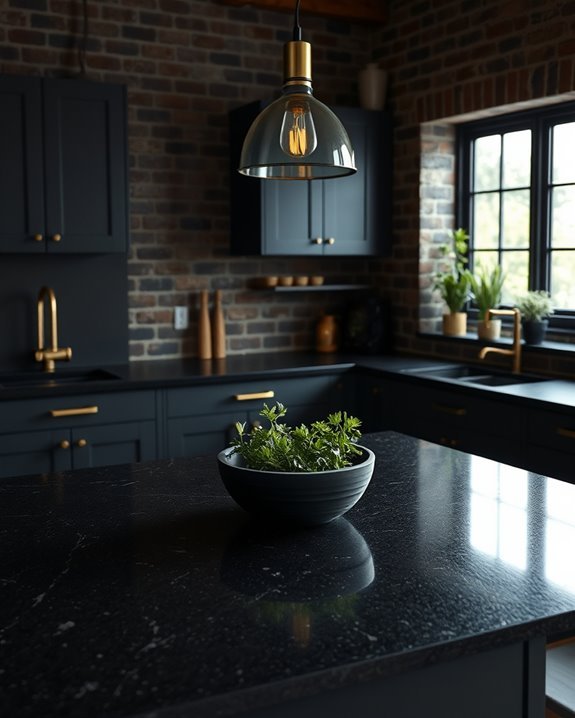 moody kitchen with character