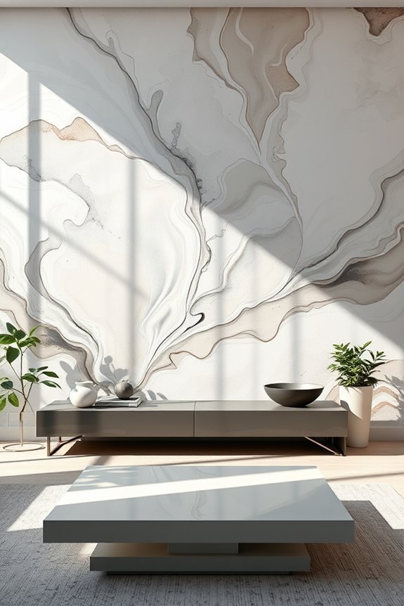 mural style abstract wall art