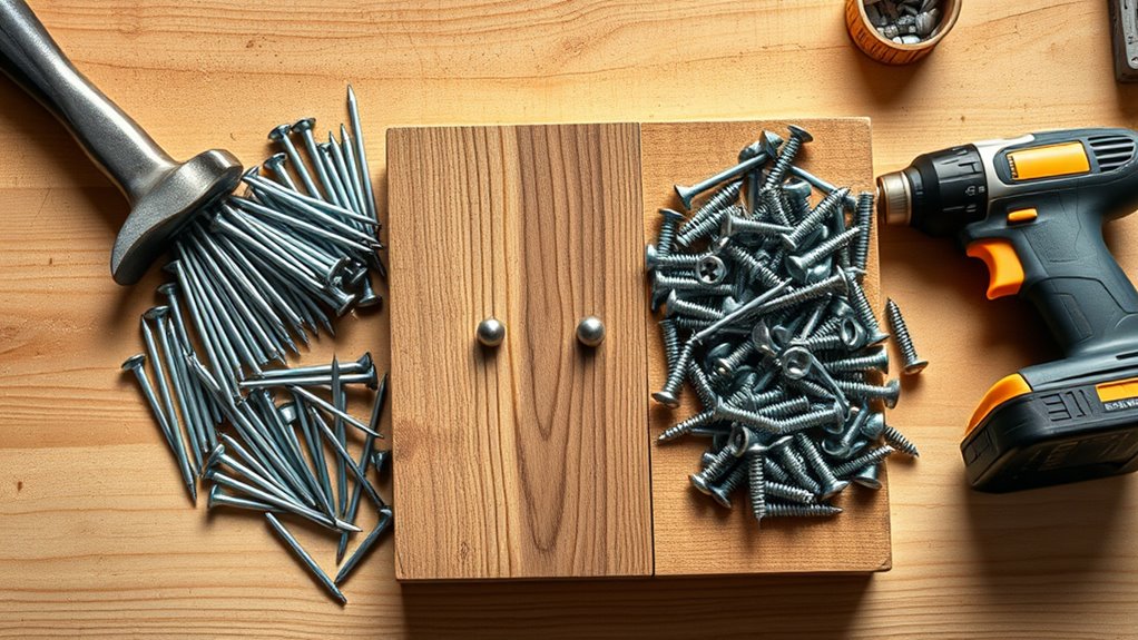 nails for speed screws for strength