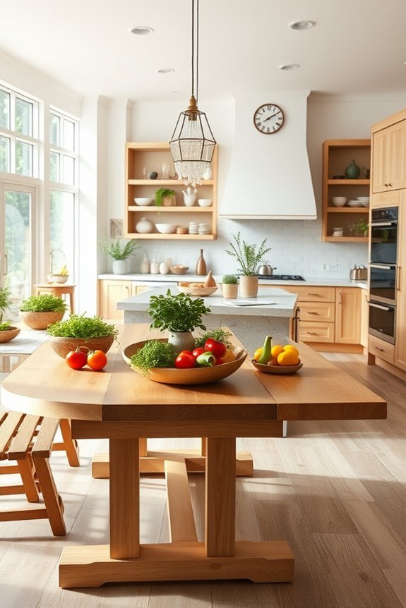 natural rustic kitchen aesthetics