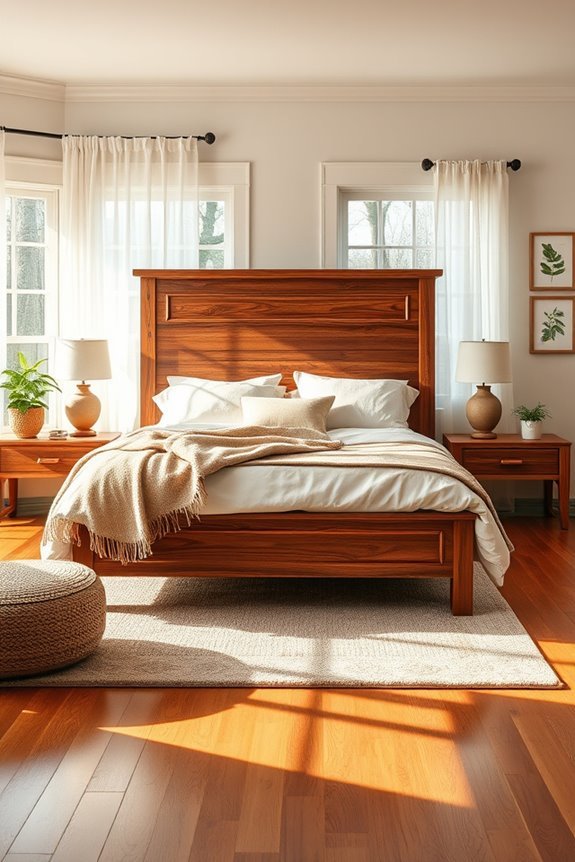 natural serene bedroom design