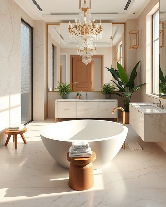 natural stone bathroom elegance