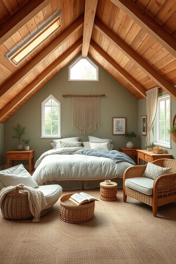 nature inspired attic decor
