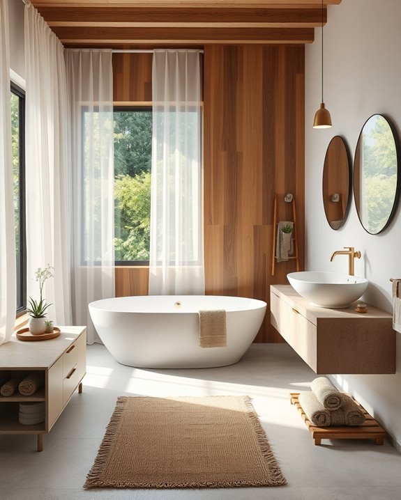 nature inspired bathroom sanctuary