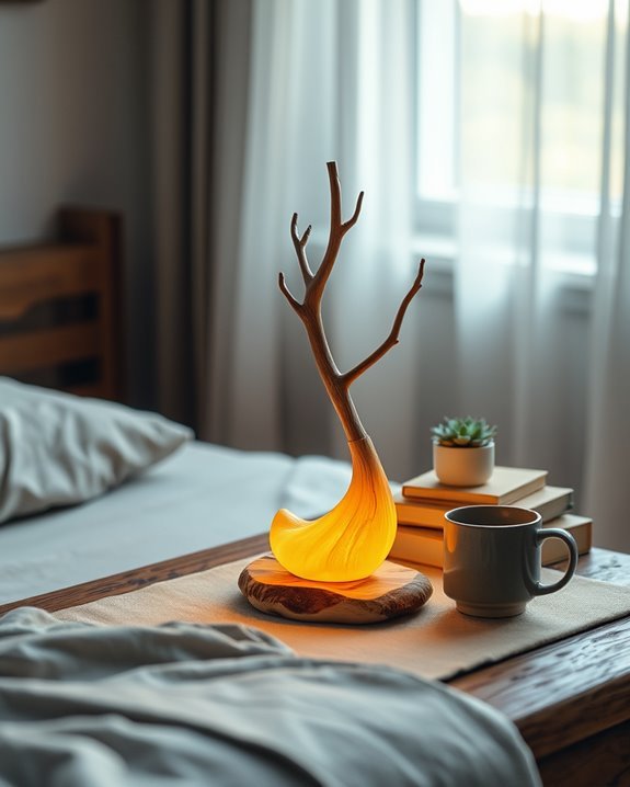 nature inspired bedside lamp designs