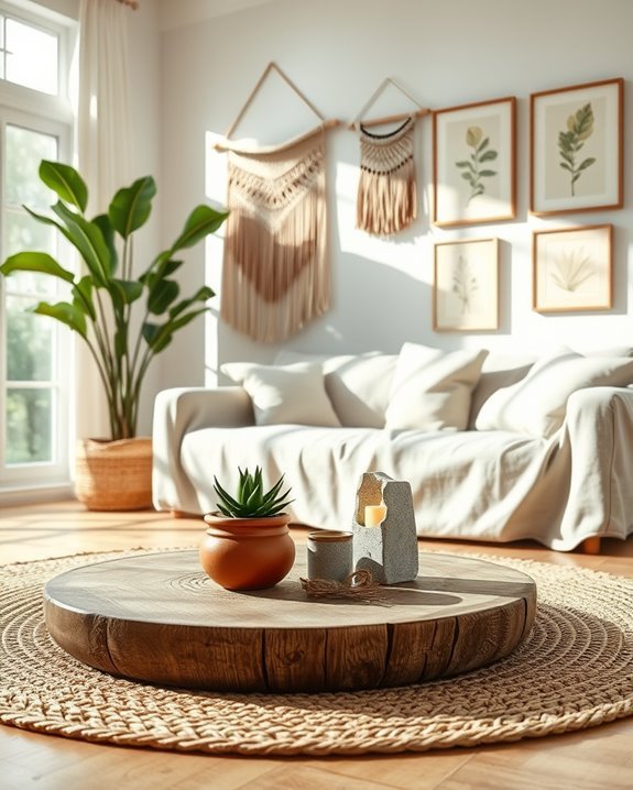 nature inspired living room accents