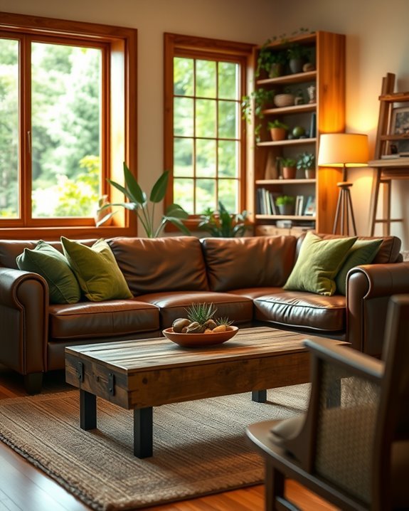 nature inspired living room decor