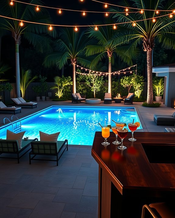 nighttime pool party essentials