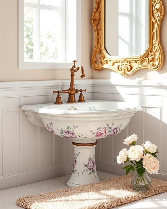 nostalgic vintage bathroom sinks