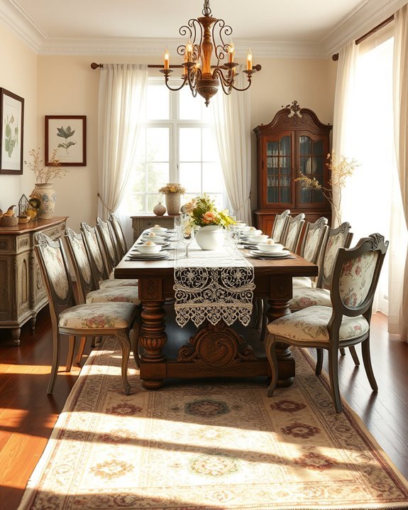 nostalgic vintage dining decor