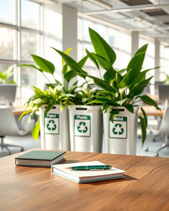 office recycling promotes sustainability