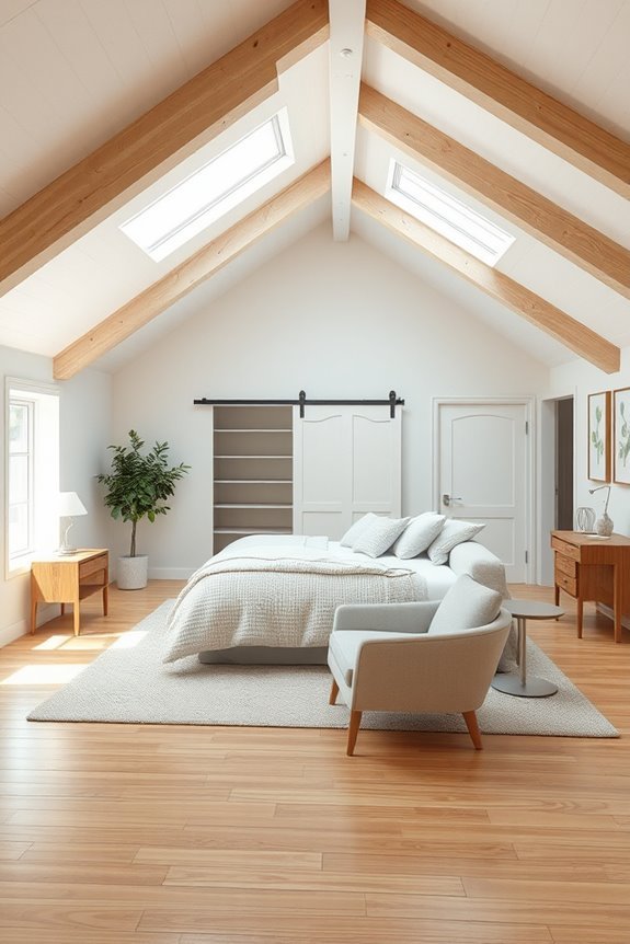 open attic bedroom design