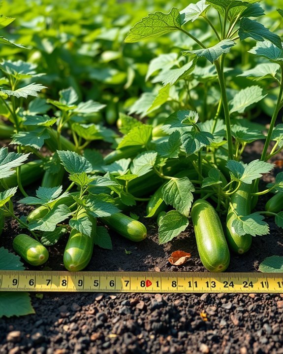 optimal cucumber planting spacing