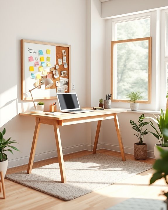 organized and inspiring workspace