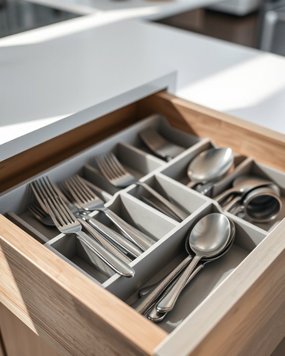 organized cutlery drawer solution