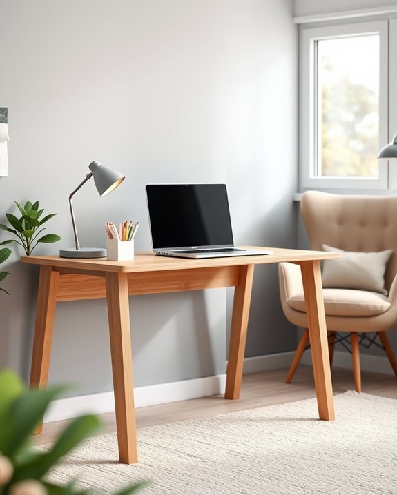 organized ergonomic home office