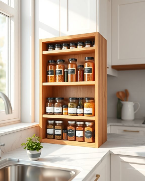 organized spice rack benefits