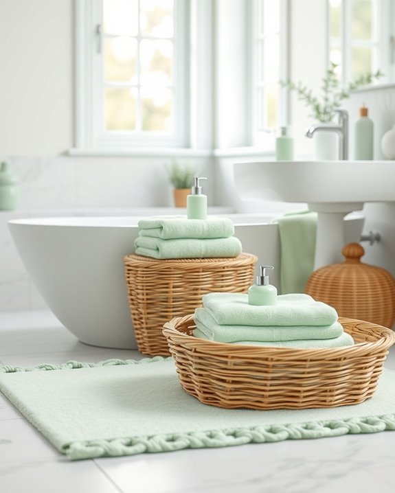 pale green bathroom tranquility