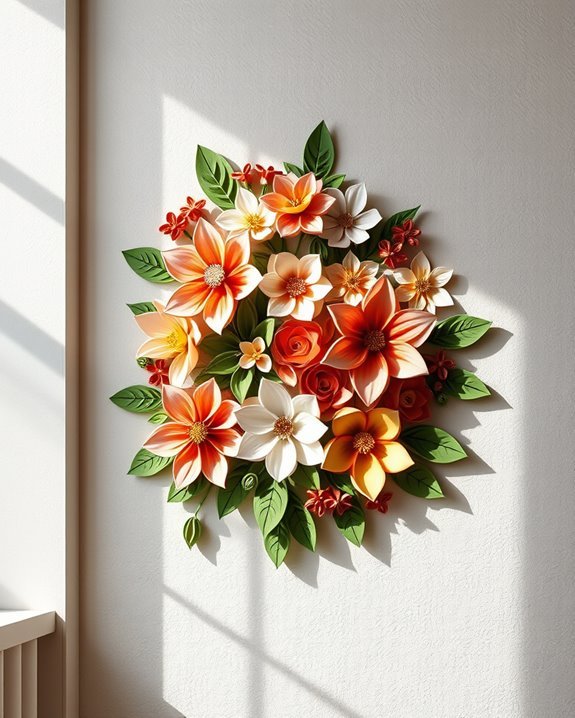 paper quilling floral arrangements