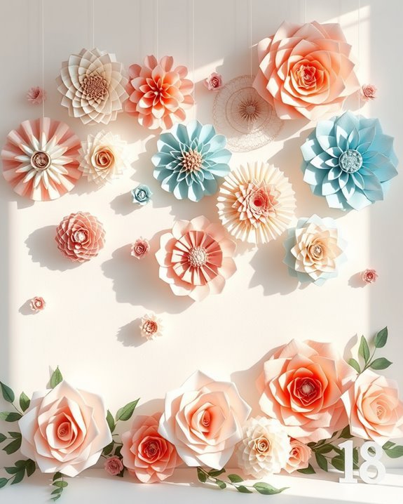 paper rosette home decor