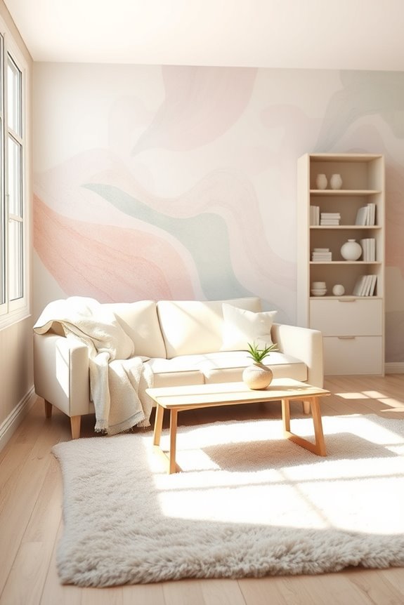 pastel hues create tranquility
