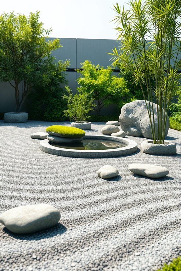 peaceful zen garden design