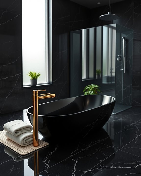 personalized black granite accents