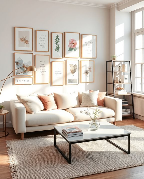 personalized gallery wall arrangement