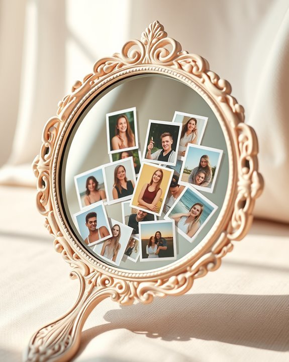 personalized memory mirror collage