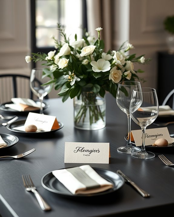 personalized place card details