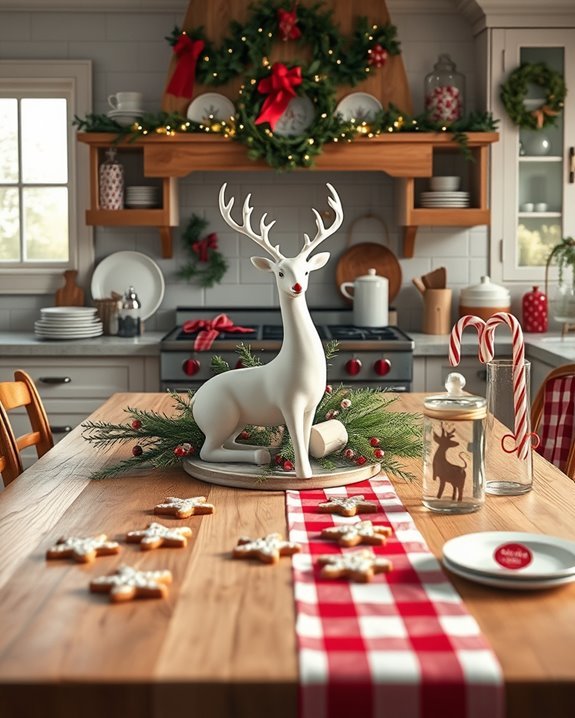 playful holiday kitchen accents