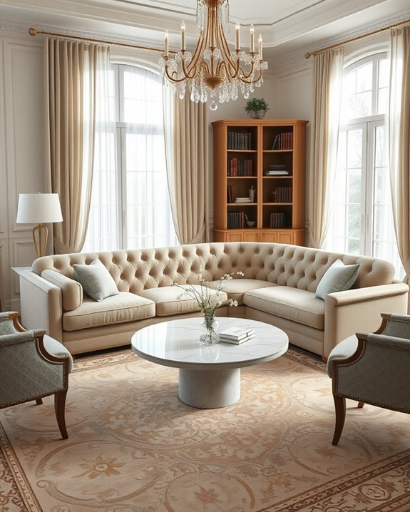 plush sectional elegance maximized