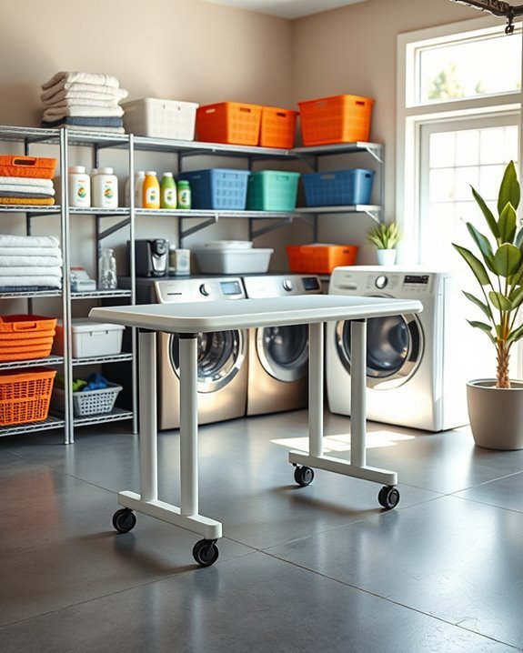 portable folding laundry table