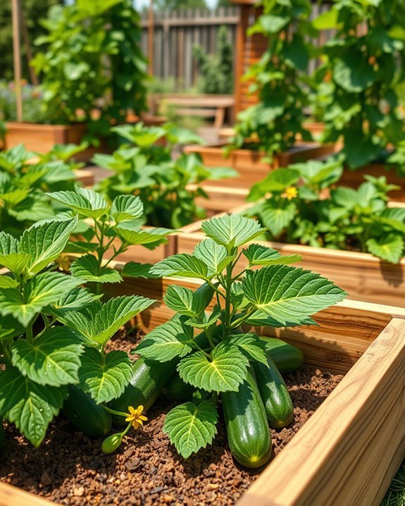 raised beds enhance cucumber growth