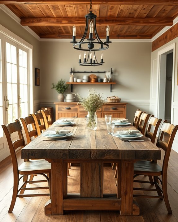 reclaimed wood adds warmth