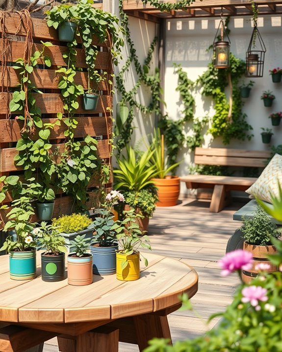 recycled decorations for gardens