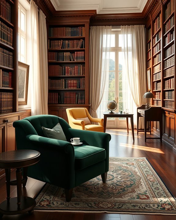 refined library sanctuary retreat