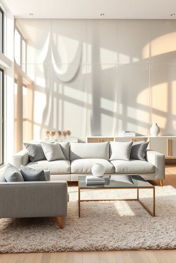reflective finishes enhance decor