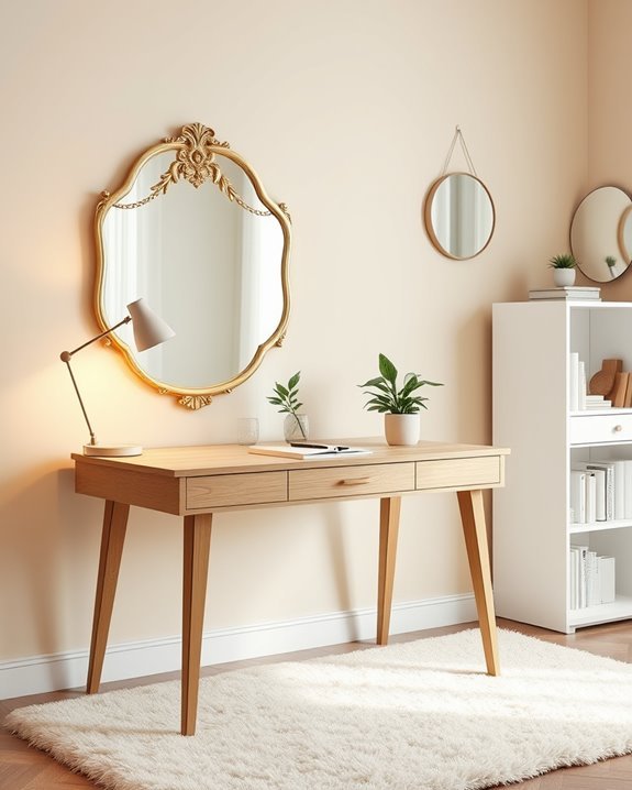 reflective surfaces enhance workspace