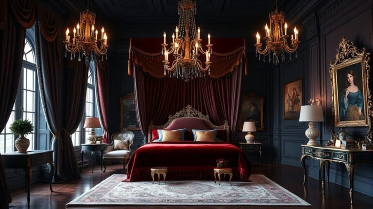 regal dark bedroom designs