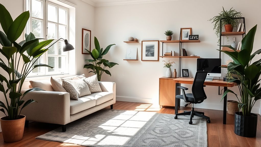 relaxed sofa workspace ideas